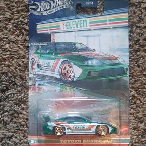 Hot Wheels Toyota Supra 7-Eleven Green Die-Cast Car